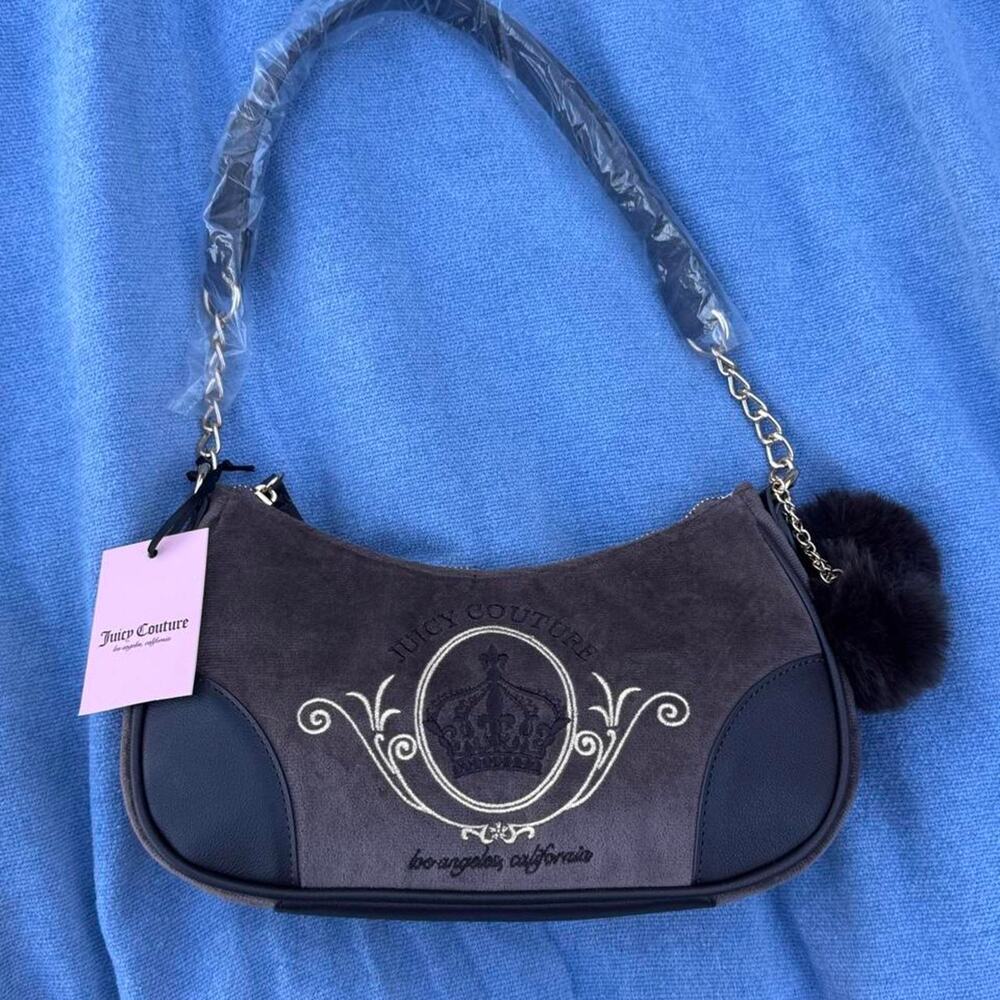Nwt juicy couture crown velour Shoulder Bag Y2K